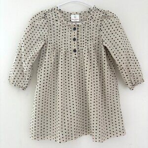 Hanna Andersson Polka Dot Dress 85 (2T) 100% Cotton